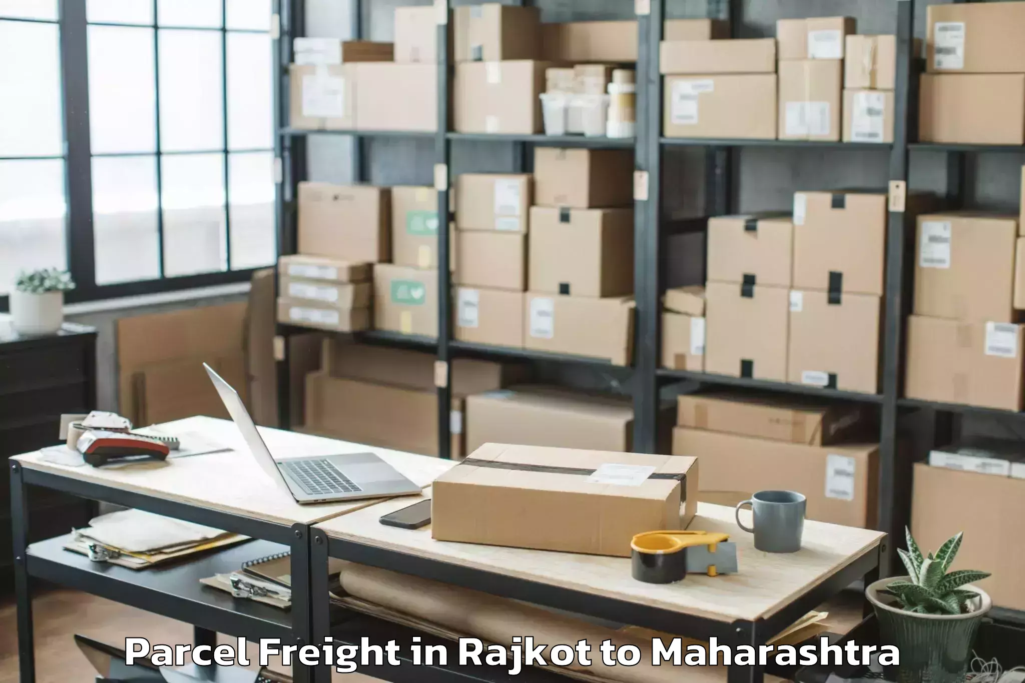 Easy Rajkot to Dharashiv Parcel Freight Booking